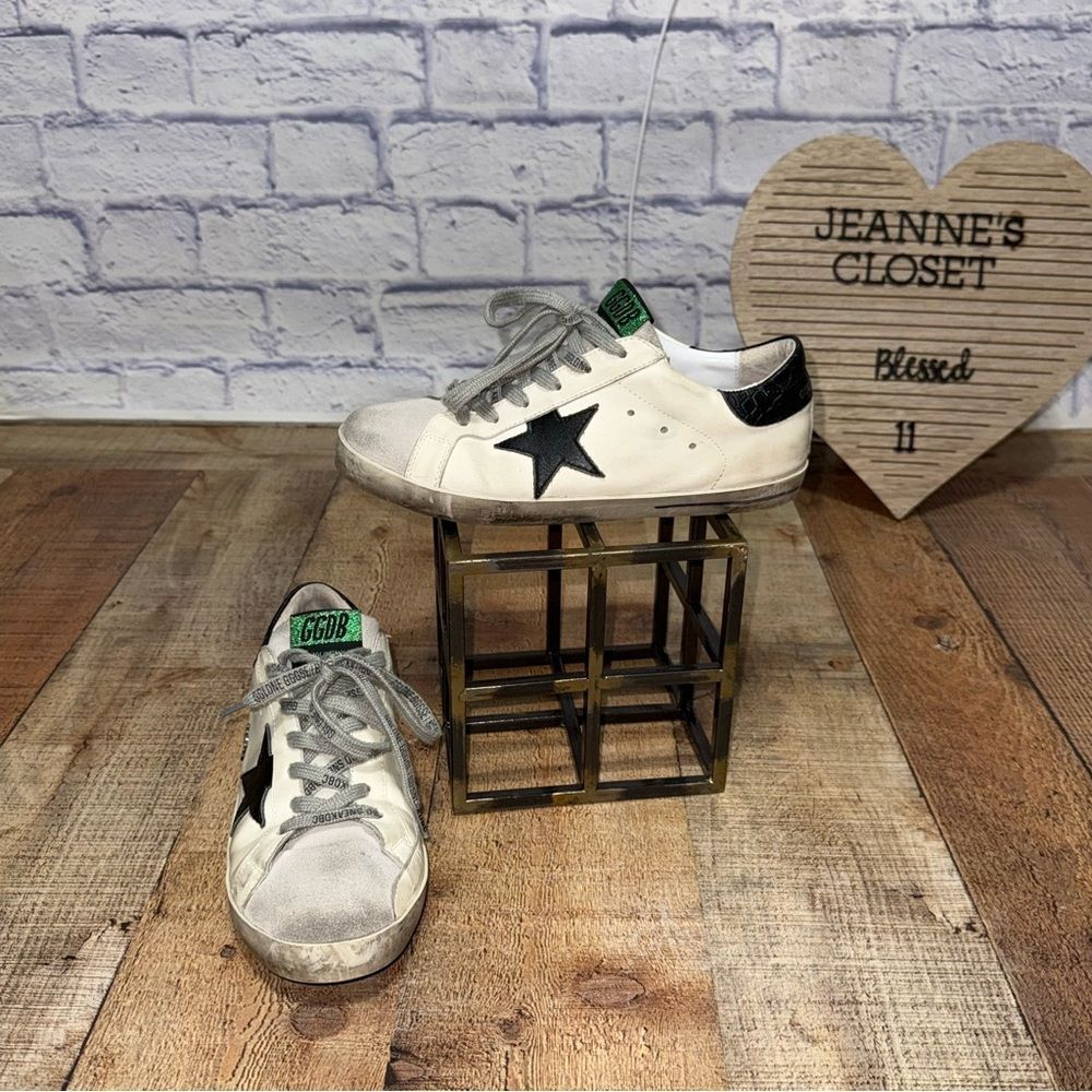 Golden goose “make it happen” sneakers green tongue - Picture 3 of 15